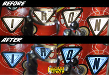 Load image into Gallery viewer, AVENGERS I-R-O-N AND ARC REACTOR COLOR BRACKET SET
